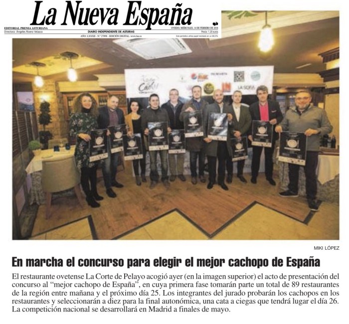 LNE Raquel Concurso Cachopo Presentación